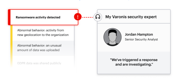 Varonis DSPM User Behaviour Analytics