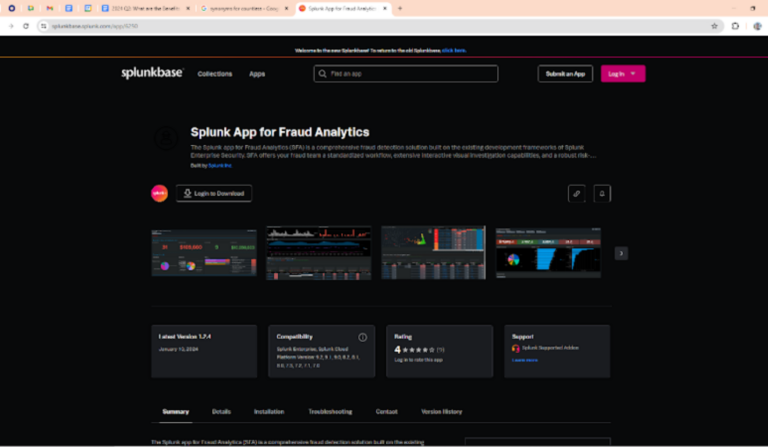 Splunk’s Fraud Analytics Add-On on SplunkBase